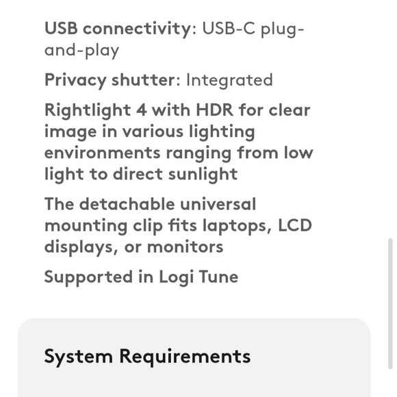 NEW UNOPENED Logitech Brio500 Webcam - Picture 9 of 12